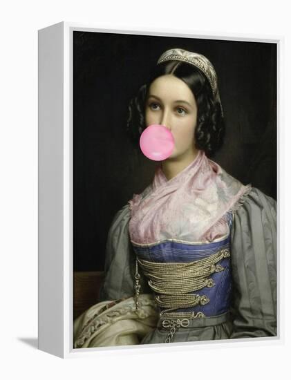 Bubble Gum Portrait-The Art Concept-Framed Premier Image Canvas