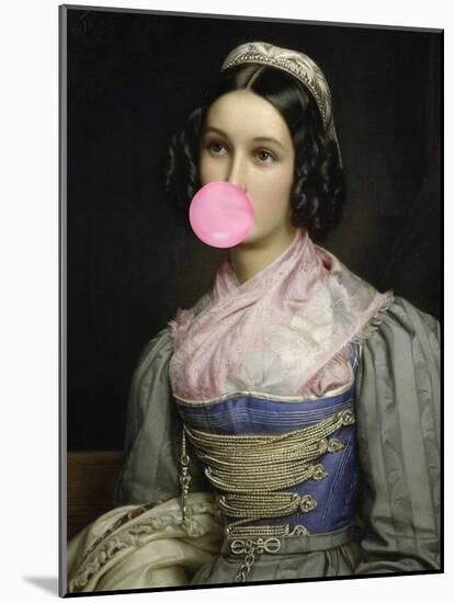 Bubble Gum Portrait-The Art Concept-Mounted Photographic Print