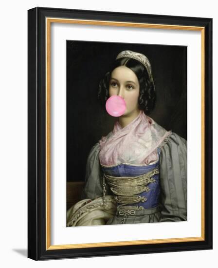 Bubble Gum Portrait-The Art Concept-Framed Photographic Print