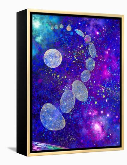 Bubble Moon-MusicDreamerArt-Framed Premier Image Canvas