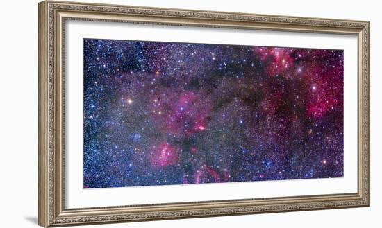 Bubble Nebula and Cave Nebula Mosaic-Stocktrek Images-Framed Premium Photographic Print