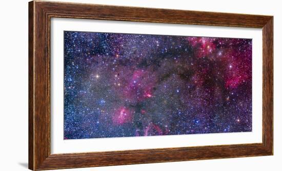 Bubble Nebula and Cave Nebula Mosaic-Stocktrek Images-Framed Photographic Print