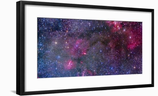 Bubble Nebula and Cave Nebula Mosaic-Stocktrek Images-Framed Photographic Print