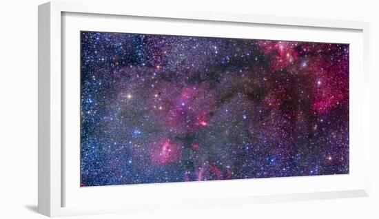 Bubble Nebula and Cave Nebula Mosaic-Stocktrek Images-Framed Photographic Print