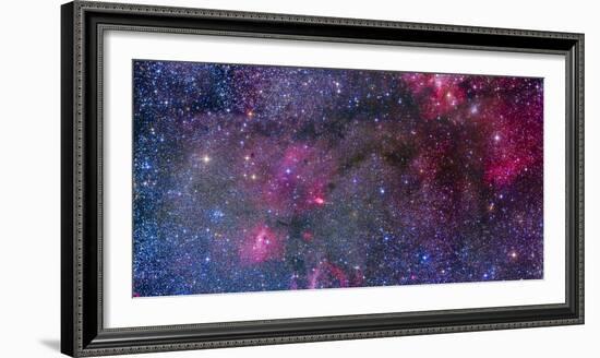 Bubble Nebula and Cave Nebula Mosaic-Stocktrek Images-Framed Photographic Print