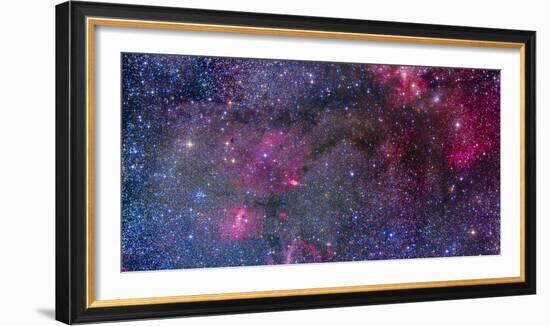 Bubble Nebula and Cave Nebula Mosaic-Stocktrek Images-Framed Photographic Print