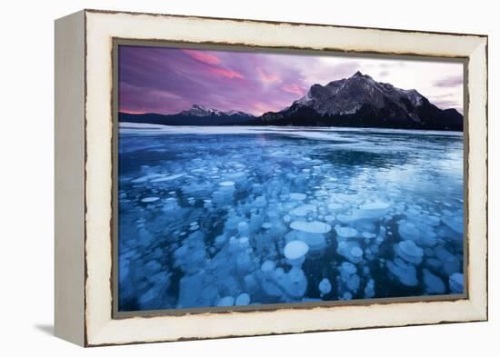 Bubbles and Cracks in the Ice-Miles Ertman-Framed Premier Image Canvas