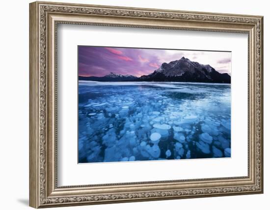 Bubbles and Cracks in the Ice-Miles Ertman-Framed Photographic Print