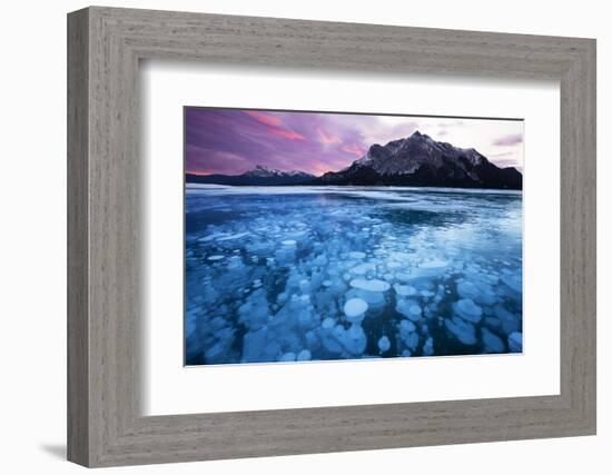 Bubbles and Cracks in the Ice-Miles Ertman-Framed Photographic Print