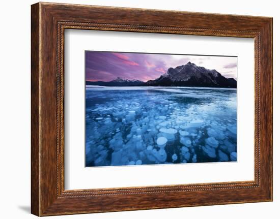 Bubbles and Cracks in the Ice-Miles Ertman-Framed Photographic Print