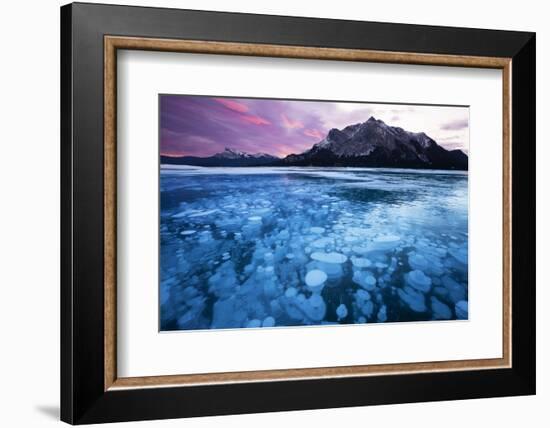 Bubbles and Cracks in the Ice-Miles Ertman-Framed Photographic Print