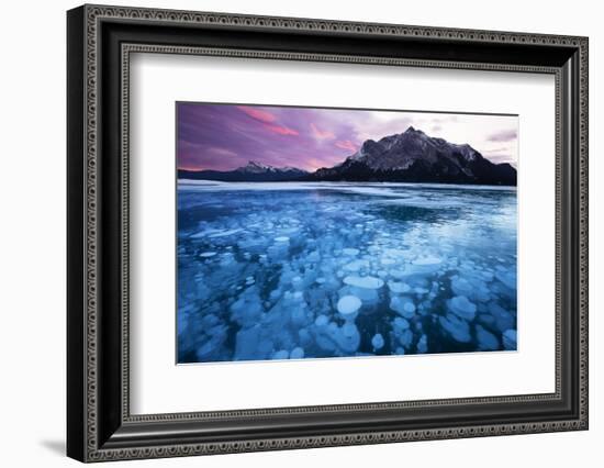 Bubbles and Cracks in the Ice-Miles Ertman-Framed Photographic Print