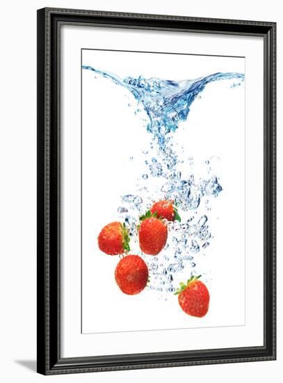 Bubbles In Blue Water-Irochka-Framed Photographic Print