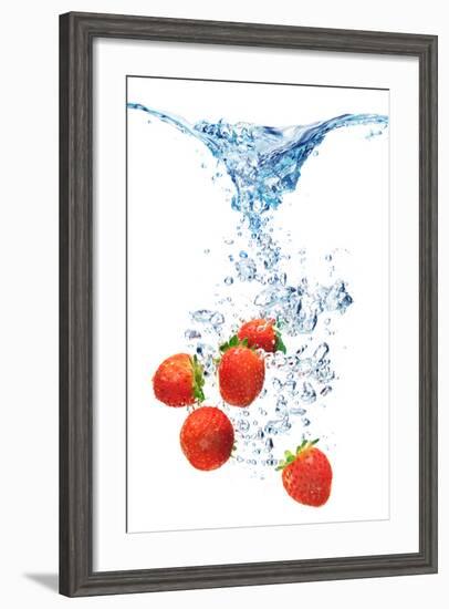 Bubbles In Blue Water-Irochka-Framed Photographic Print