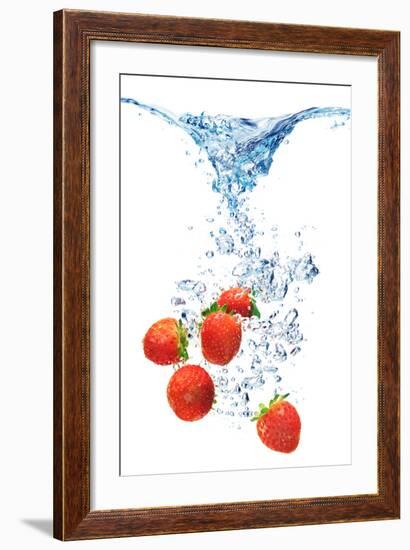 Bubbles In Blue Water-Irochka-Framed Photographic Print