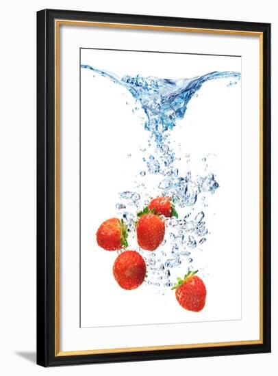 Bubbles In Blue Water-Irochka-Framed Photographic Print