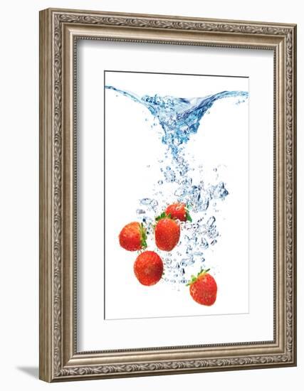 Bubbles In Blue Water-Irochka-Framed Photographic Print