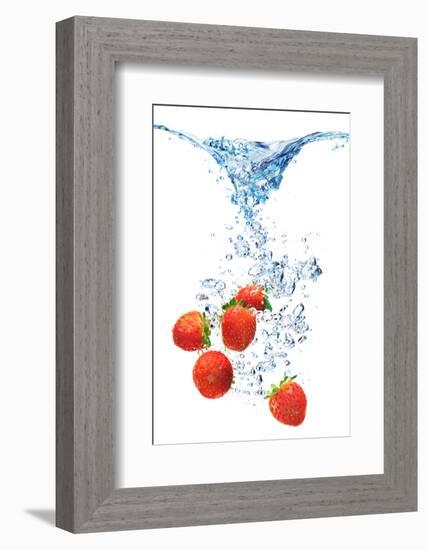 Bubbles In Blue Water-Irochka-Framed Photographic Print