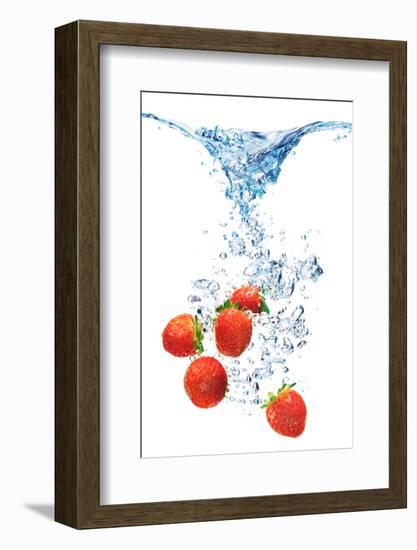 Bubbles In Blue Water-Irochka-Framed Photographic Print