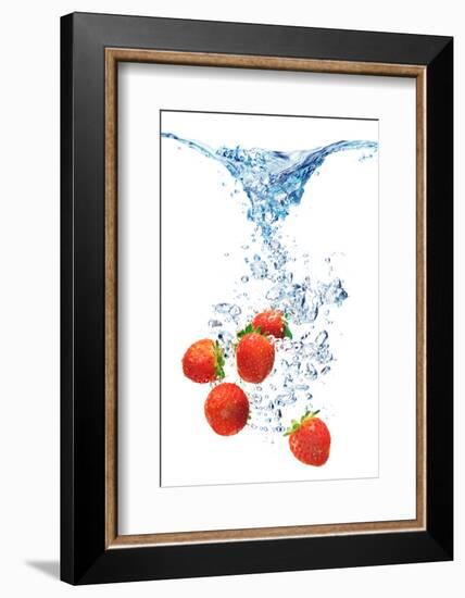 Bubbles In Blue Water-Irochka-Framed Photographic Print