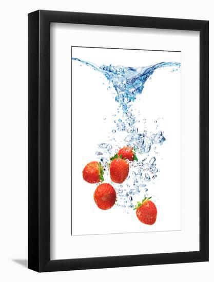 Bubbles In Blue Water-Irochka-Framed Photographic Print