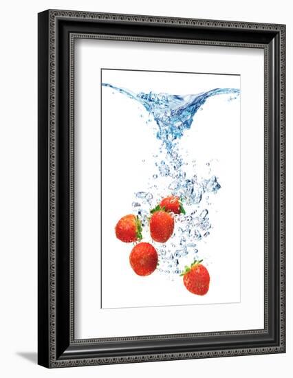 Bubbles In Blue Water-Irochka-Framed Photographic Print