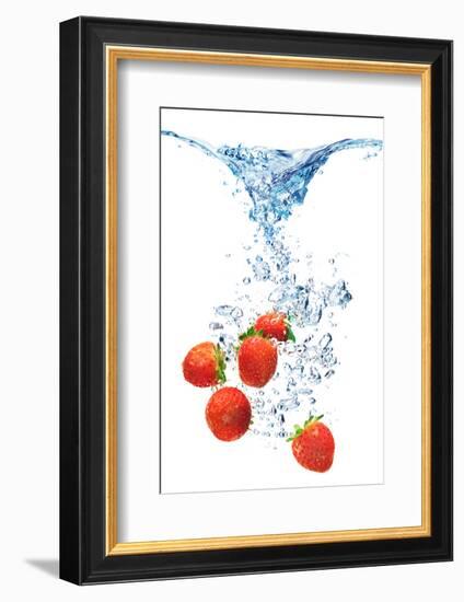 Bubbles In Blue Water-Irochka-Framed Photographic Print