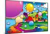 Bubbles Landscape-Howie Green-Mounted Giclee Print