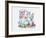 Bubbles on the Head-Bill Bell-Framed Giclee Print