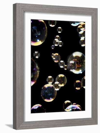 Bubbles-Crown-Framed Photographic Print