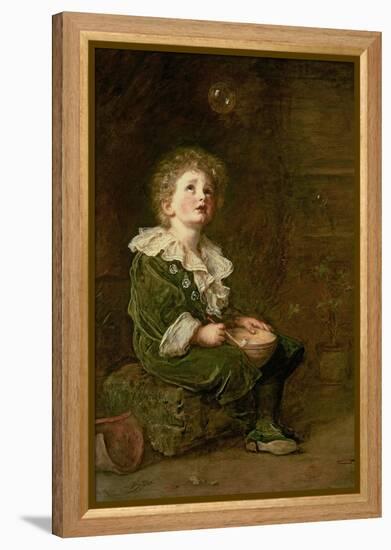 Bubbles-John Everett Millais-Framed Premier Image Canvas