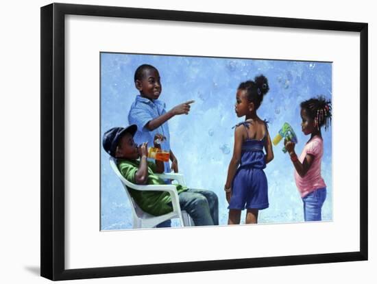 Bubbles-Michael Jackson-Framed Giclee Print