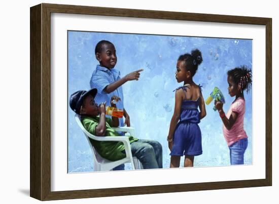 Bubbles-Michael Jackson-Framed Giclee Print