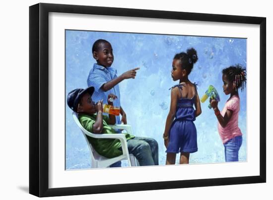 Bubbles-Michael Jackson-Framed Giclee Print