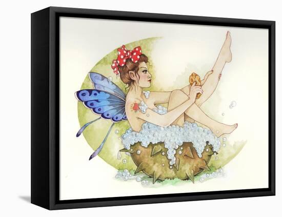 Bubbles-Linda Ravenscroft-Framed Premier Image Canvas