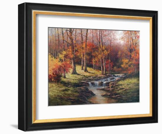 Bubbling Brook-Unknown Chiu-Framed Art Print