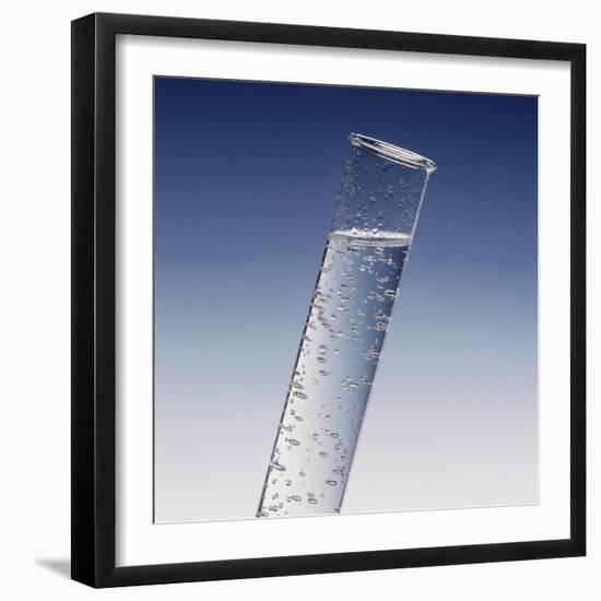 Bubbling Liquid in Test Tube-Matthias Kulka-Framed Giclee Print