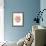 Bubbly B-Blue Fish-Framed Art Print displayed on a wall