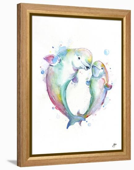 Bubbly Belugas-Marc Allante-Framed Premier Image Canvas