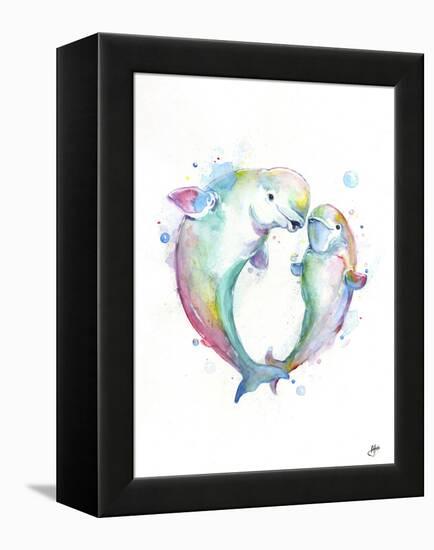 Bubbly Belugas-Marc Allante-Framed Premier Image Canvas