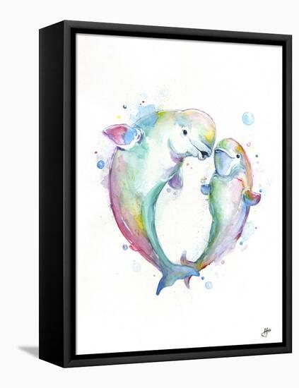 Bubbly Belugas-Marc Allante-Framed Premier Image Canvas