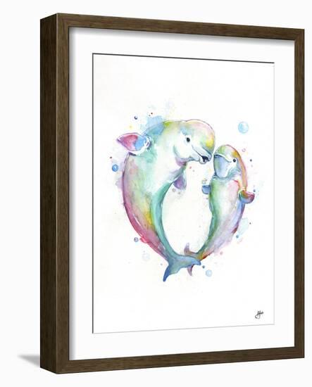 Bubbly Belugas-Marc Allante-Framed Giclee Print