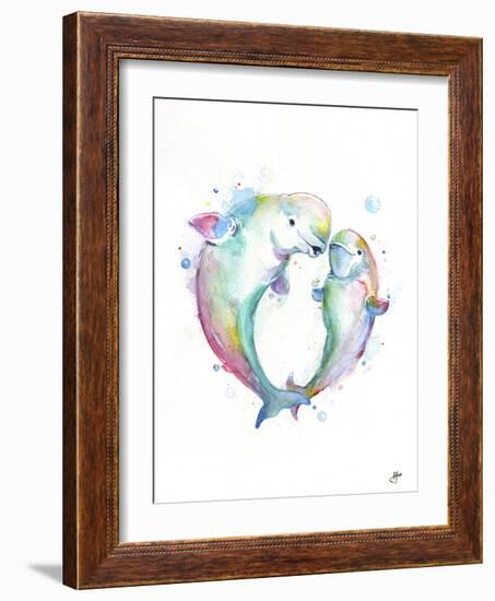 Bubbly Belugas-Marc Allante-Framed Giclee Print