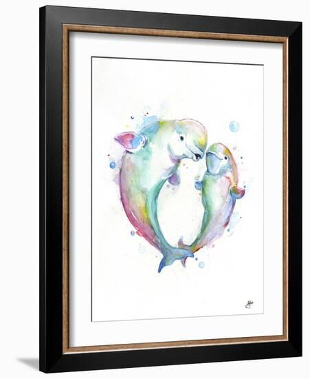 Bubbly Belugas-Marc Allante-Framed Giclee Print