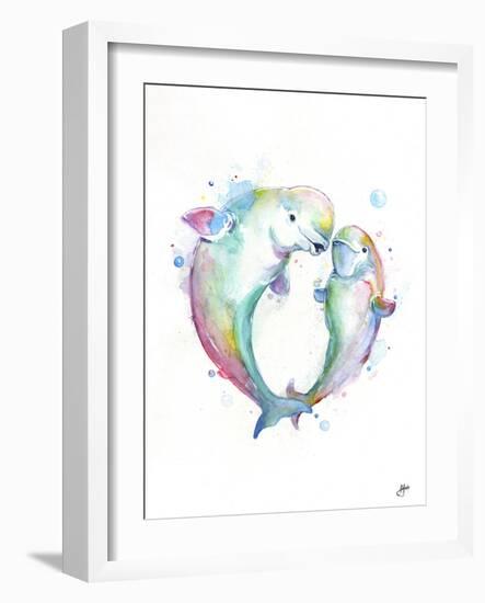 Bubbly Belugas-Marc Allante-Framed Giclee Print