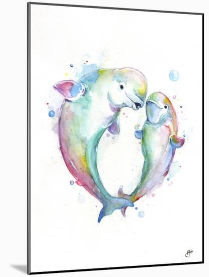Bubbly Belugas-Marc Allante-Mounted Giclee Print