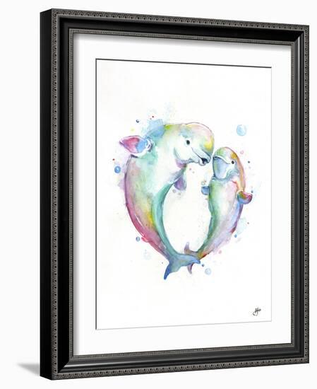 Bubbly Belugas-Marc Allante-Framed Giclee Print