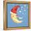 Bubbly Christmas Moon-David Cooke-Framed Premier Image Canvas