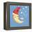 Bubbly Christmas Moon-David Cooke-Framed Premier Image Canvas