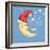 Bubbly Christmas Moon-David Cooke-Framed Giclee Print